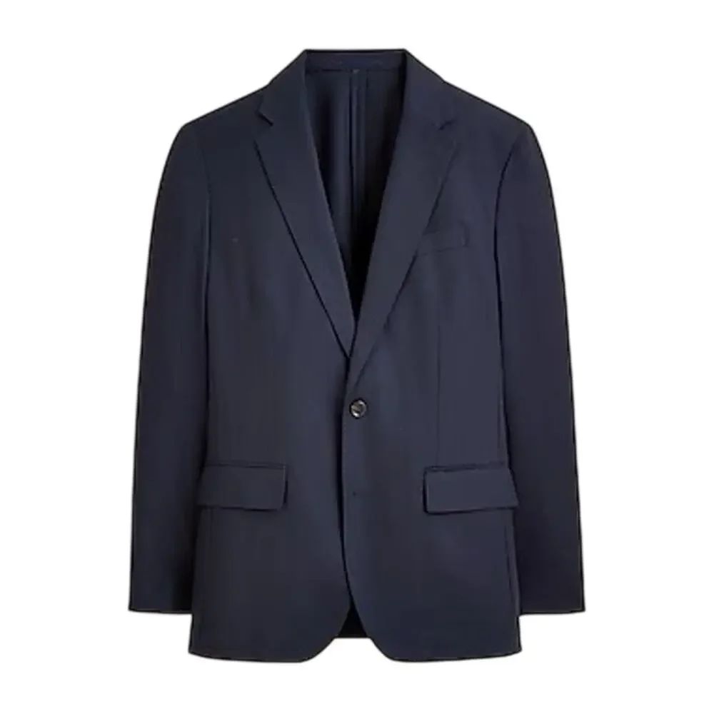 J.Crew Ludlow Slim Fit Unstructured Suit Jacket Irish Cotton Linen Navy 48L NWT